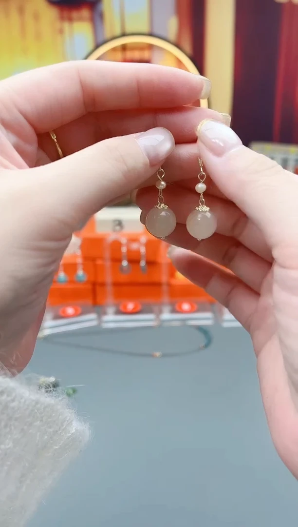 未镶嵌耳钉玛瑙/玉髓218