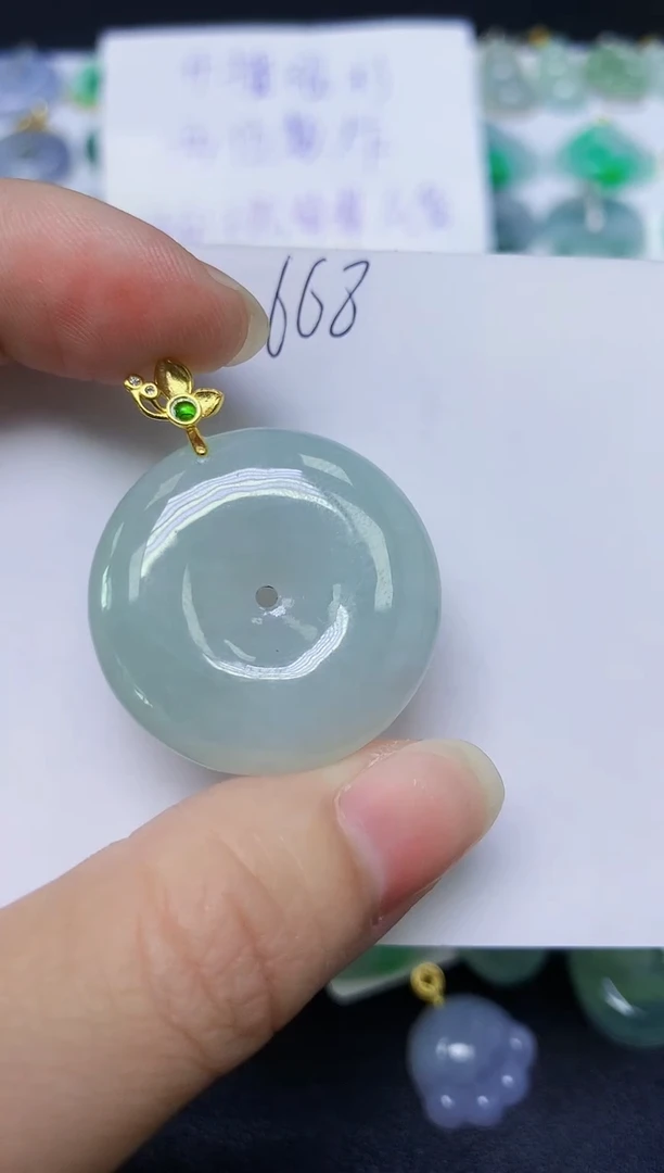 颈饰未镶嵌翡翠天然缅甸A货翡翠百元以上9元证书费自理