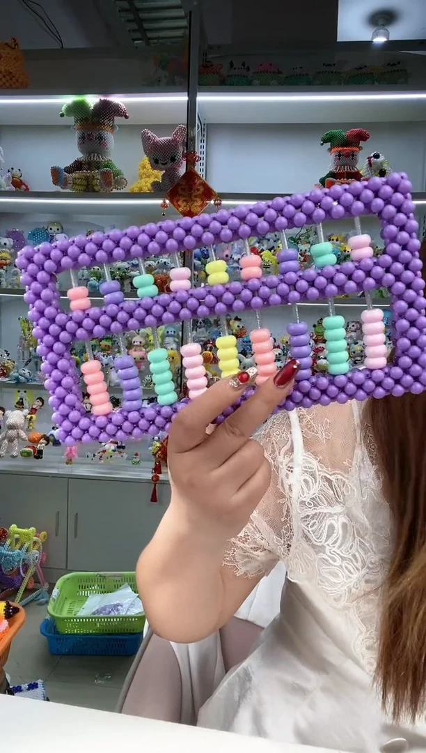 玻璃2656卡8糖果珠算盘材料包