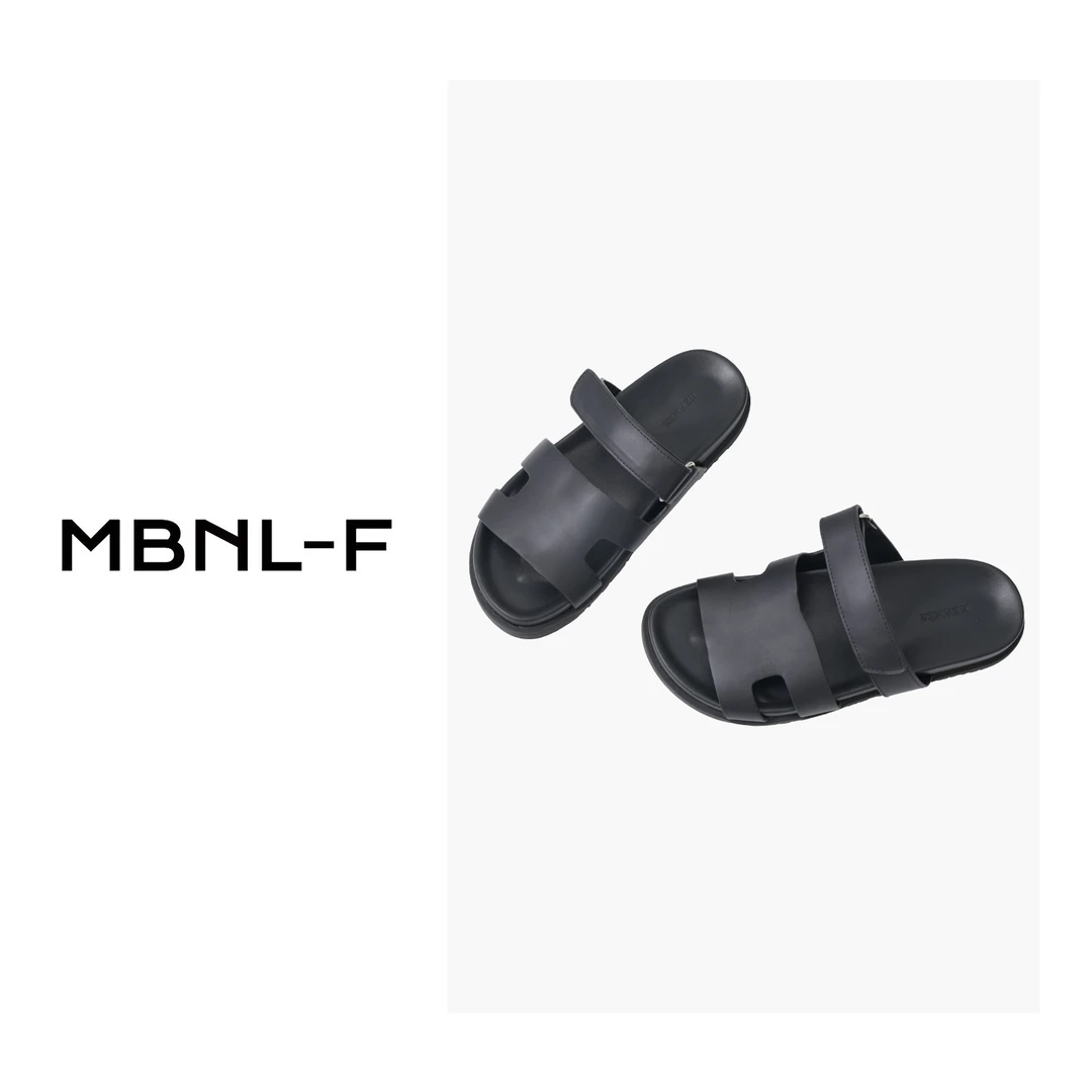 MBNL-F“夏日慵懒”一字带休闲凉鞋防滑软底平底拖鞋XM-34567