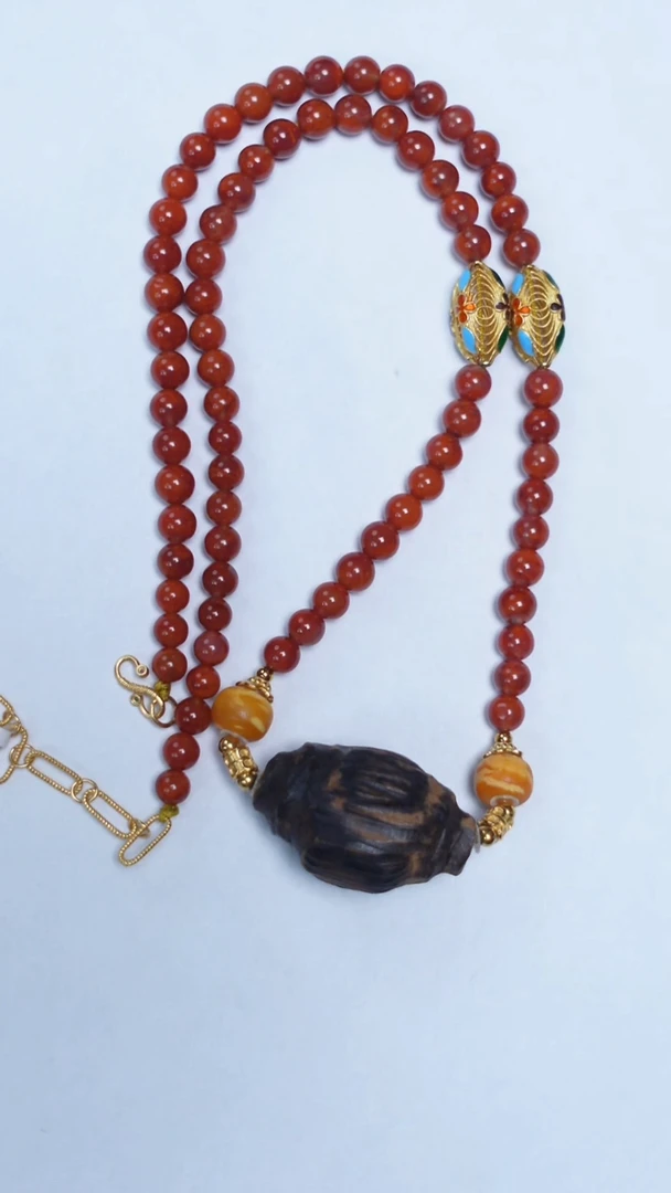 颈饰未镶嵌南红玛瑙南红沉香项链