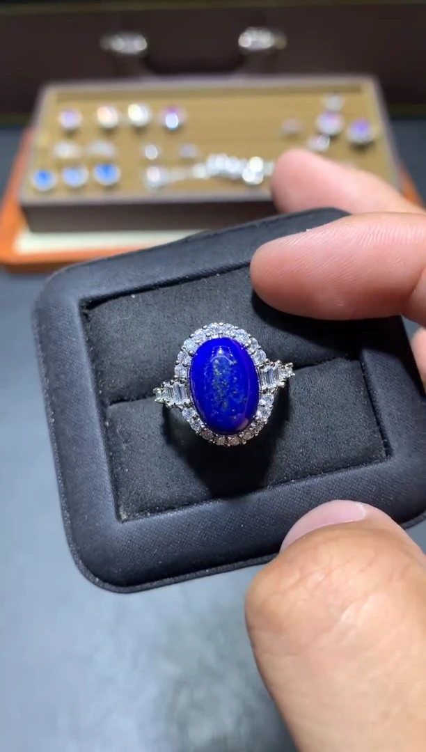 未镶嵌青金石戒指K46