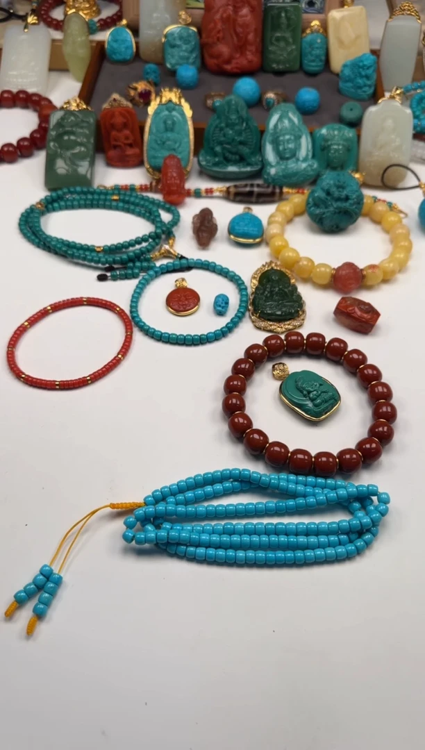 未镶嵌绿松石配饰配饰琳*~手串手串