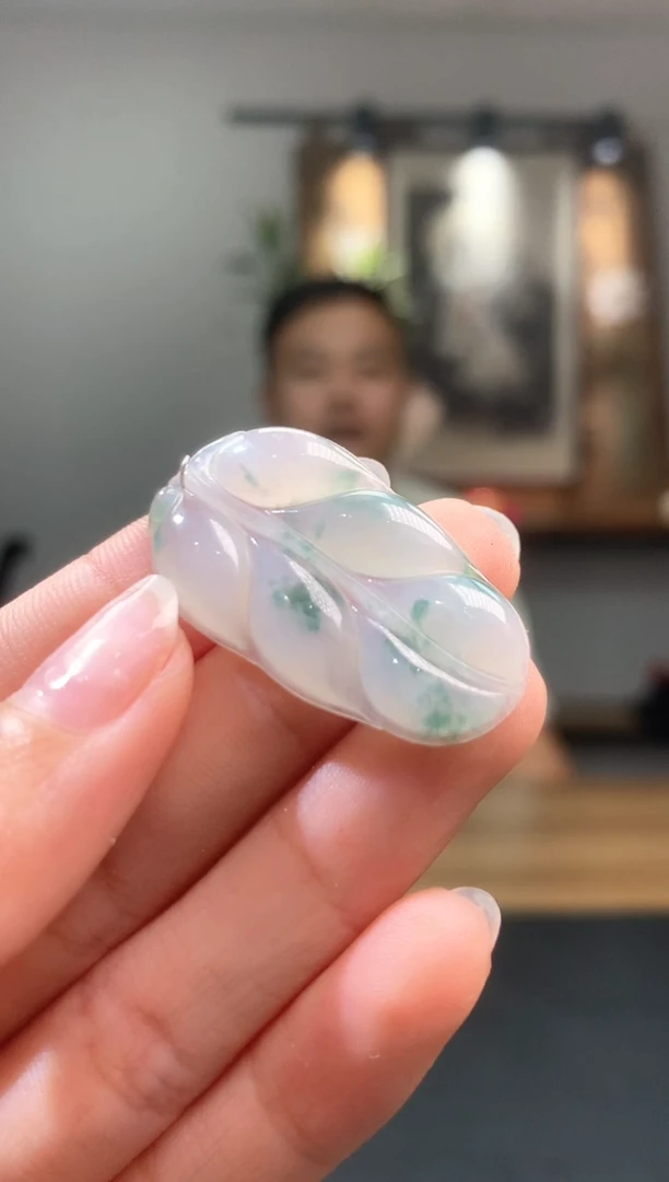 吊坠(不含链)未镶嵌翡翠86叶子
