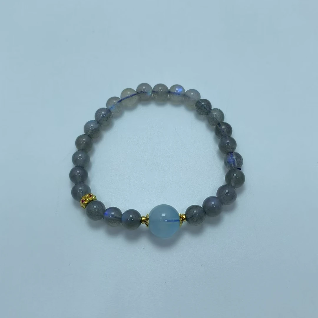 灰月光+蓝宝手串 B5858 多样性发货一件发货 百搭 时尚 | 素款