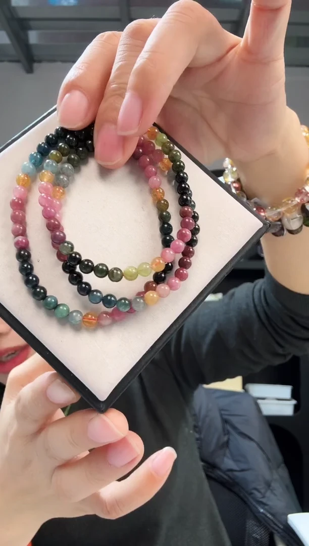 未镶嵌手链碧玺优2136 约5mm 多样性发一件