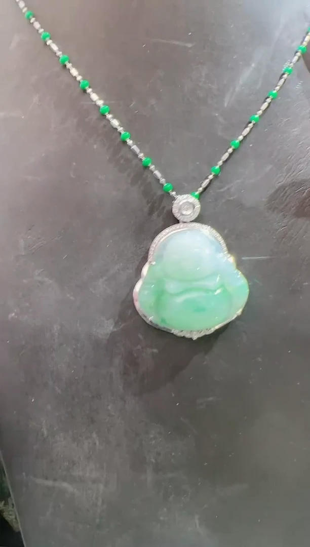 【闪购商品】翡翠颈饰铂Pt950镶嵌888888888888佛