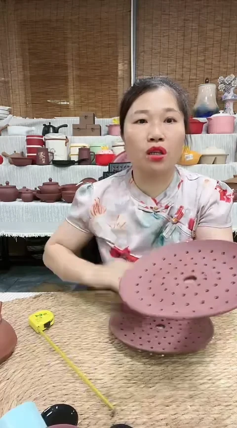 大瑕疵色差裂大紫砂蒸片两个