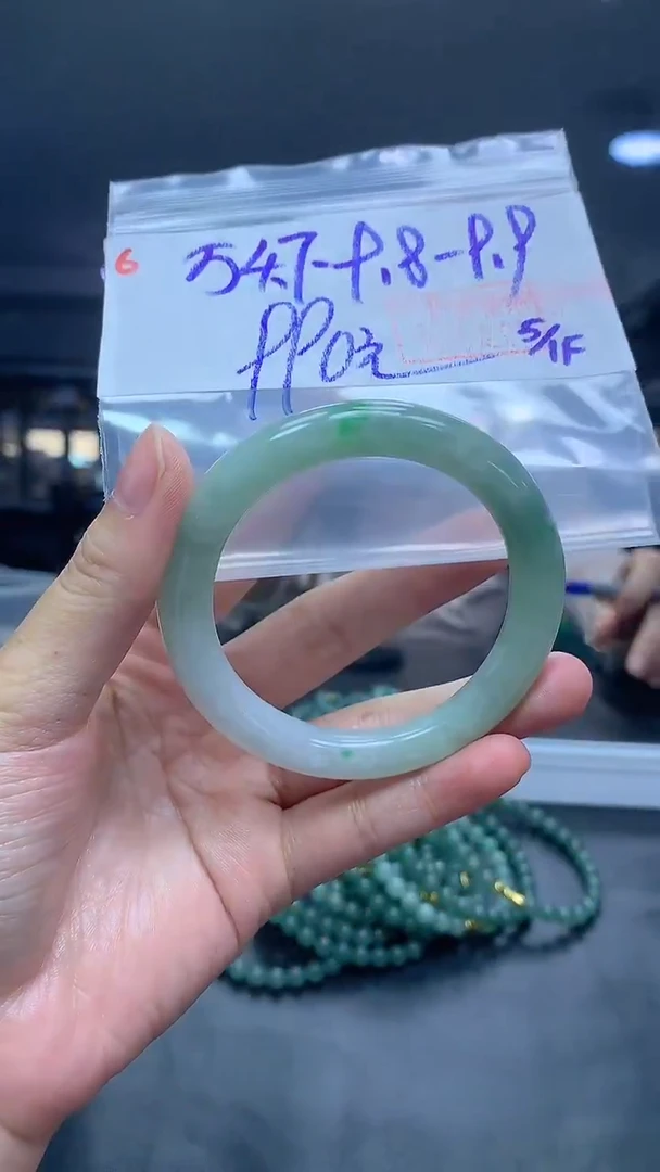 未镶嵌定制翡翠6手镯54.7+990元+拍一发一