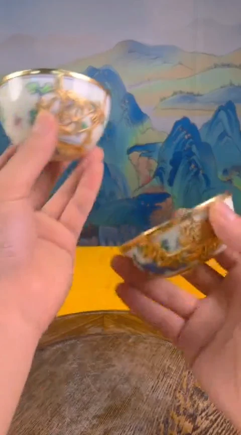 摆件景德镇陶瓷青花摆件96