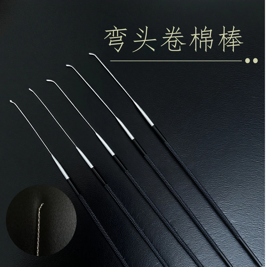 采耳工具新款弯头卷棉棒精品陀螺韧性超轻巧安全易上手