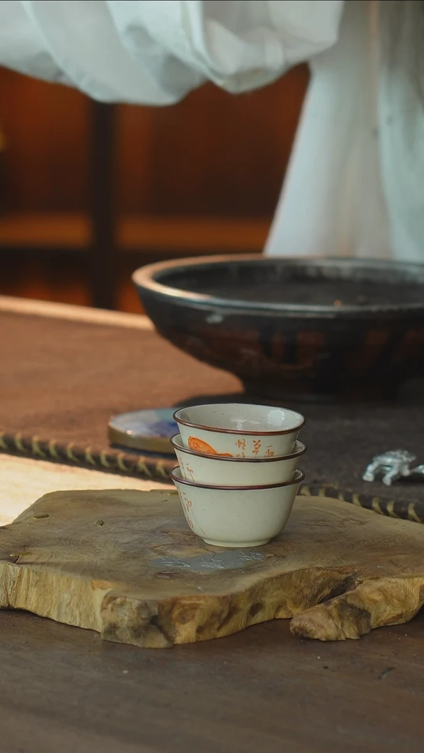 包铜梵红蟾蜍一口杯3只款