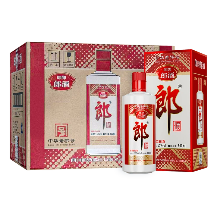 郎酒郎牌郎酒整箱纯粮酿造酱香型白酒53度500ml