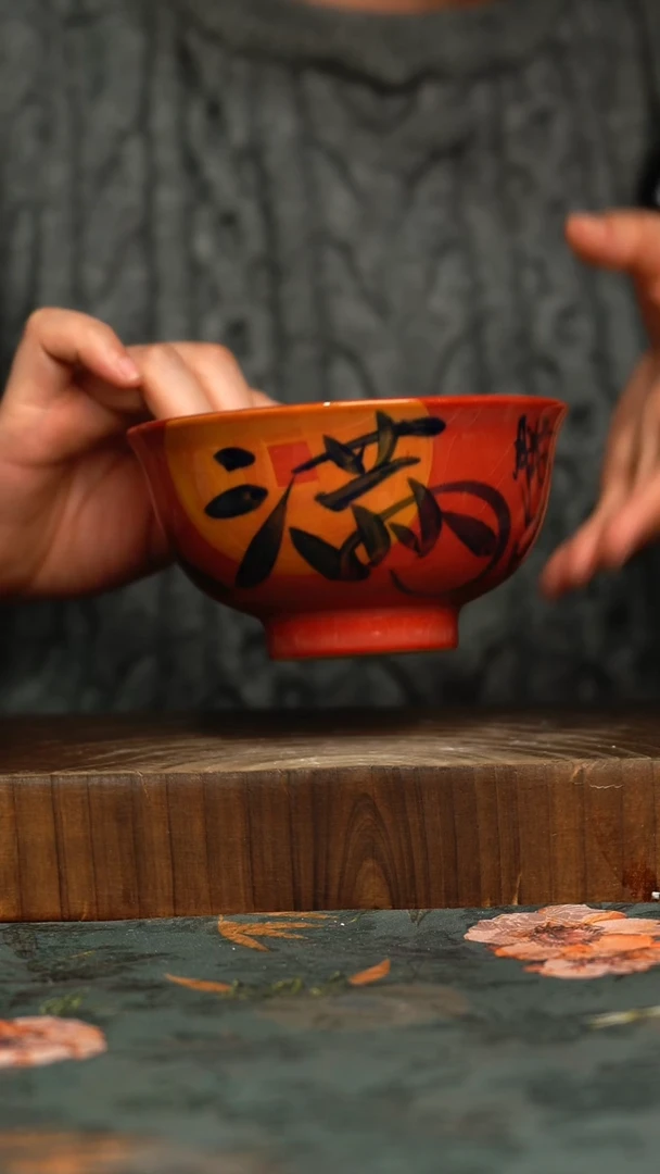 杯釉下彩手工手绘同款陶器