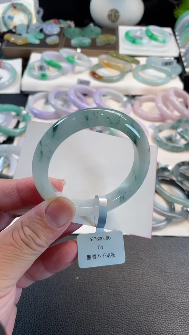 未镶嵌手镯翡翠24号 54正圈