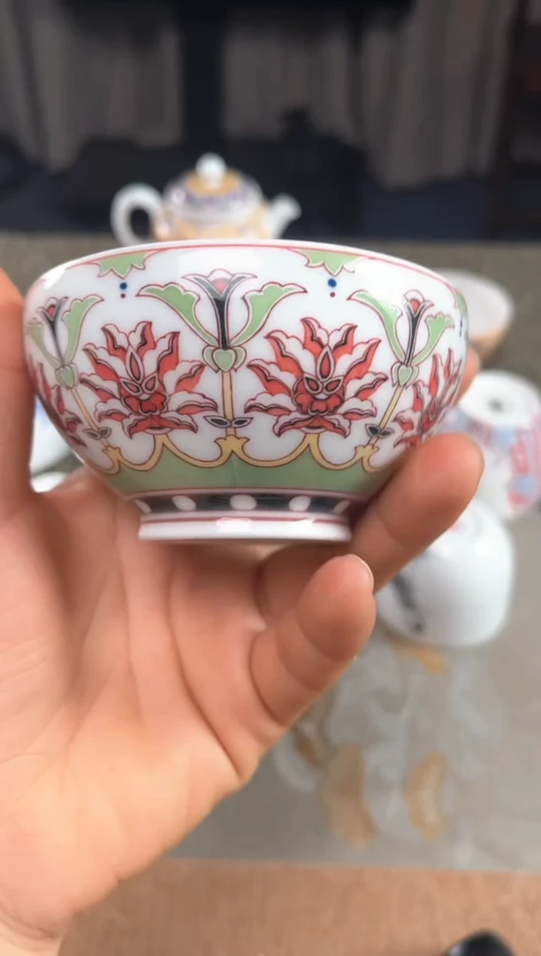 【闪购商品】景德镇文祥窑手工釉下彩陶瓷单杯