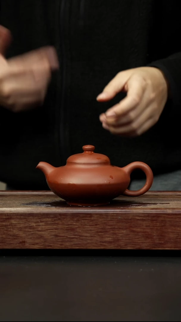 茶壶紫砂红皮龙 合欢