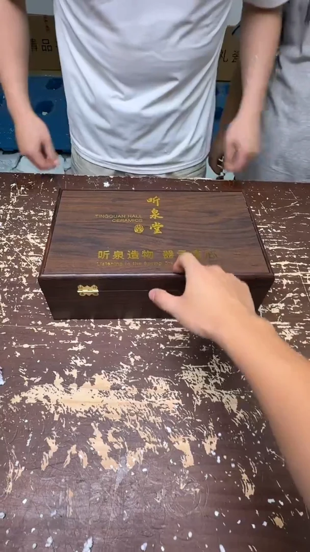 【闪购商品】听泉堂天命玄鸟一壶六杯瓷胎包银@@@@@@@@@@