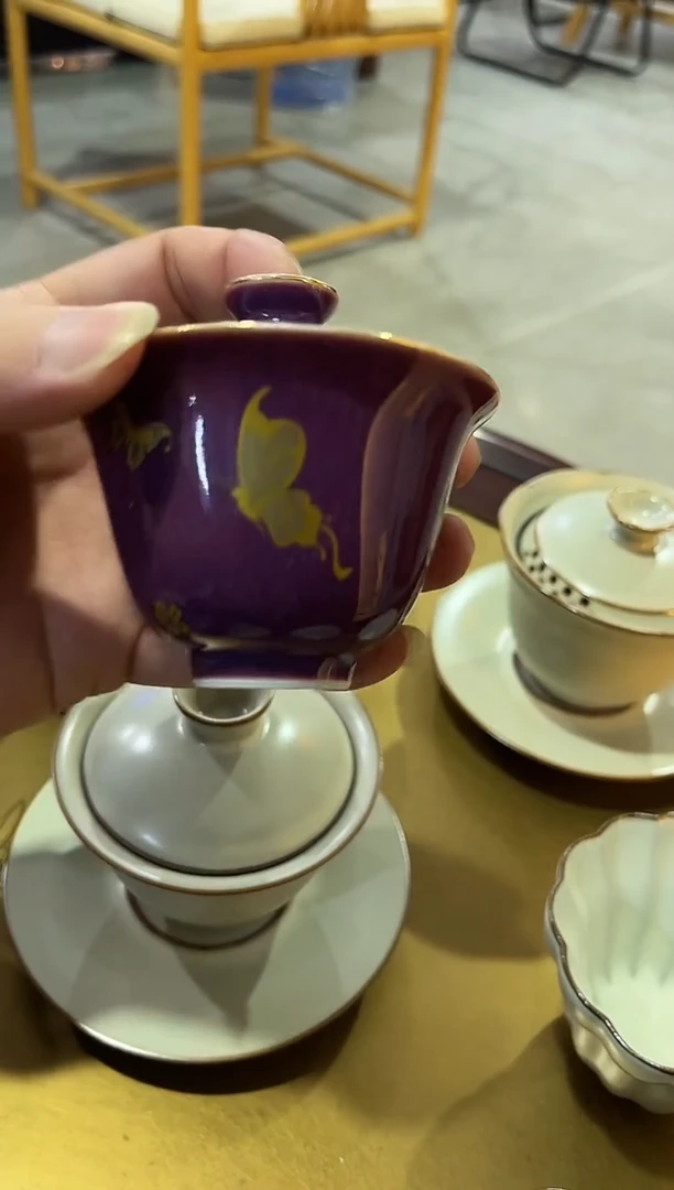 钧窑两才盖碗，直播间福利