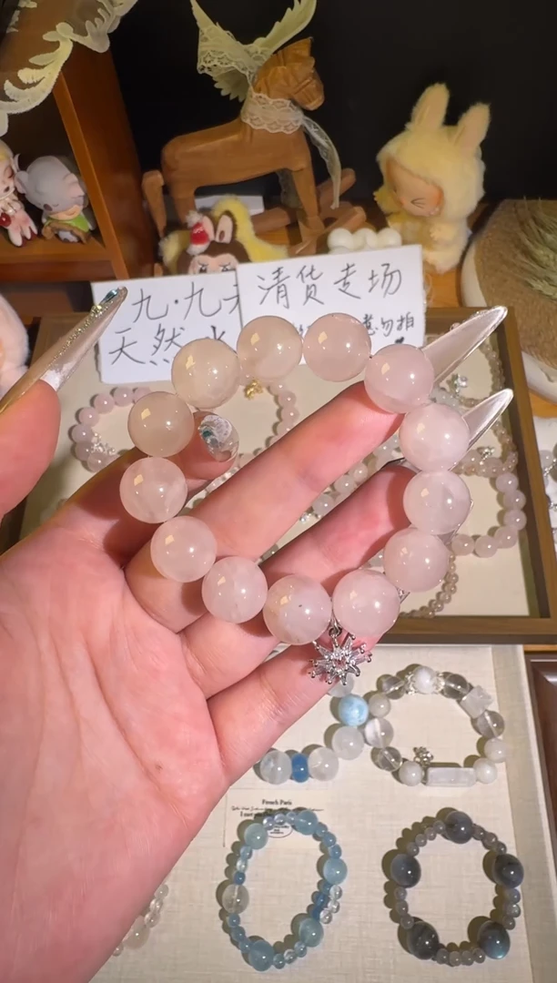 水晶手串未镶嵌好*多样性发货