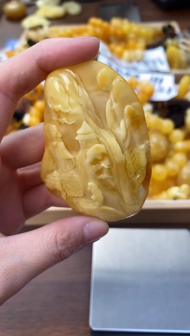 裸石琥珀未镶嵌天然琥珀蜜蜡