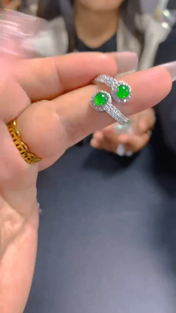 【闪购商品】翡翠戒指未镶嵌0028313813多样性发其一