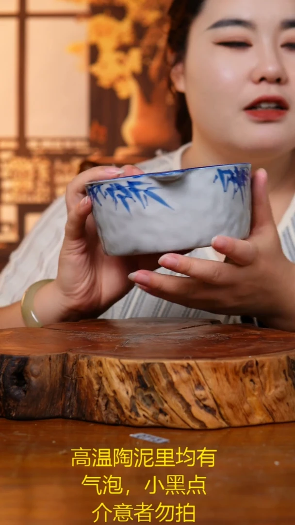 碗610老陶泥双耳碗