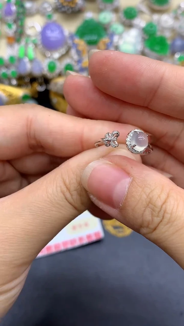 18K金镶嵌戒指翡翠296-中国好珍宝