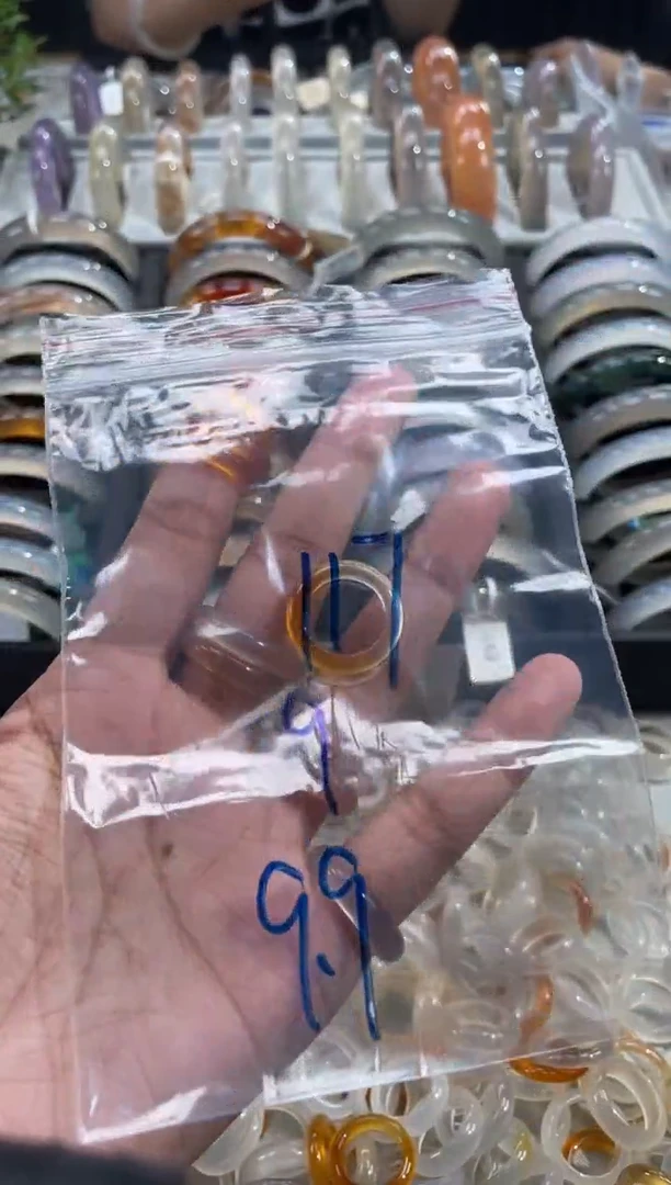 玛瑙/玉髓戒指未镶嵌117