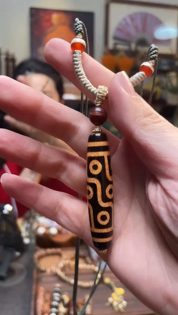 【闪购商品】柏香籽/百香籽吊坠0213-16红花9眼项链