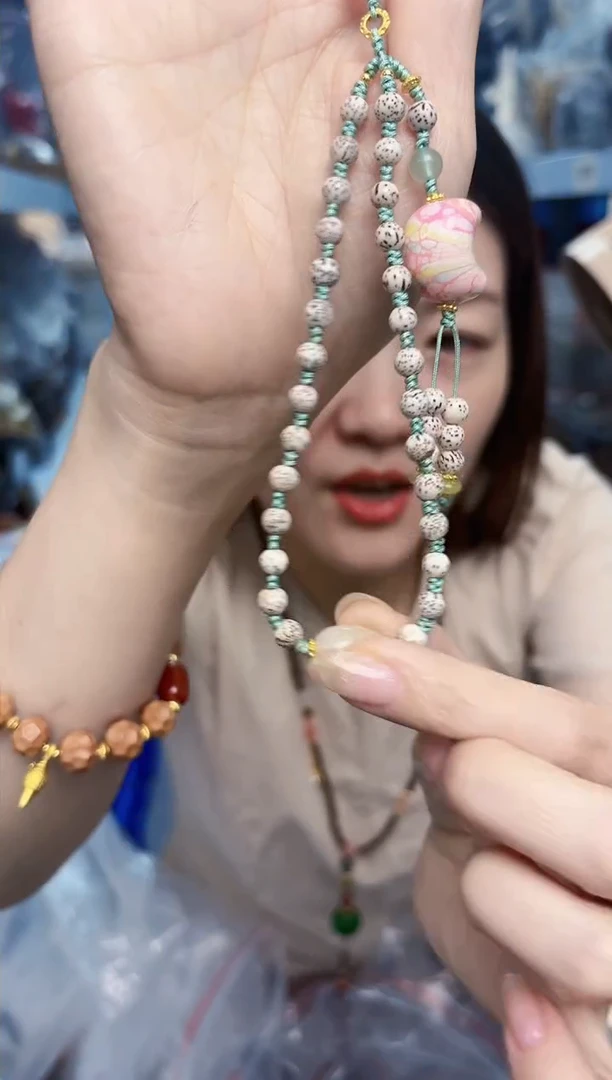 木质非金属星月DIY大漆月亮手机链一条