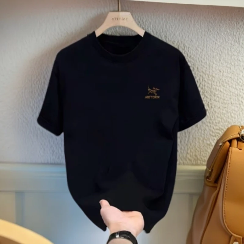 N01传奇2025新款重工刺绣【金茑】 短袖T恤 男女同款