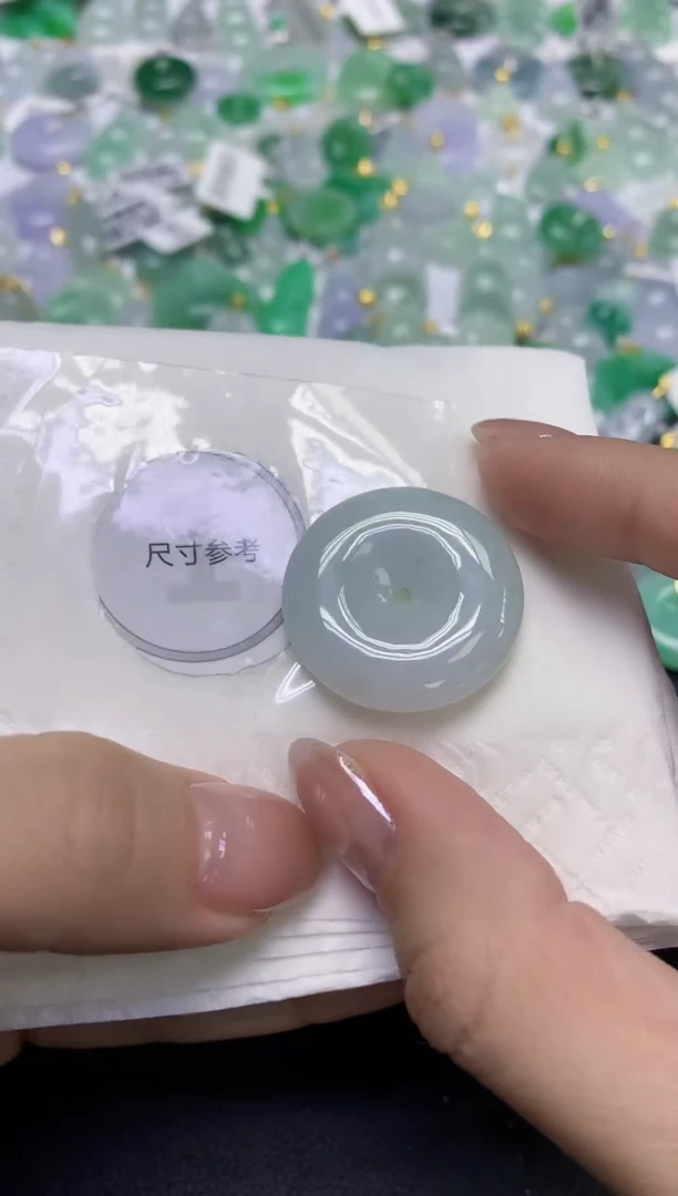 颈饰未镶嵌翡翠天然缅甸翡翠A货百元以上9元证书费自理