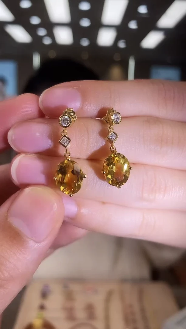 银S925镶嵌耳饰水晶06