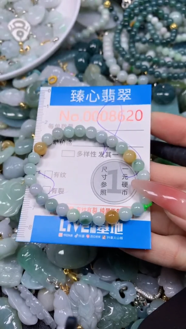 【闪购商品】翡翠颈饰未镶嵌含绳0008620