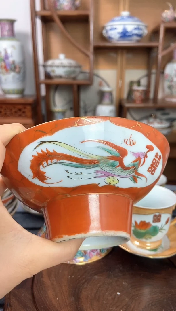 瓷片微瑕景德镇窑厂瓷摆件单件