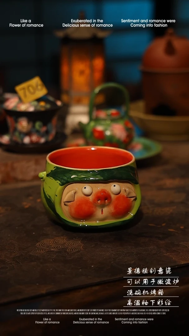 陶瓷景德镇高温釉下彩手工手绘款式