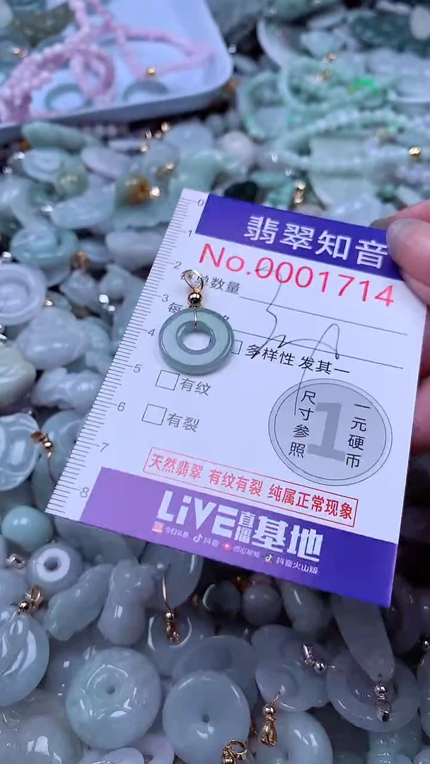 翡翠未镶嵌吊坠(不含链)1714