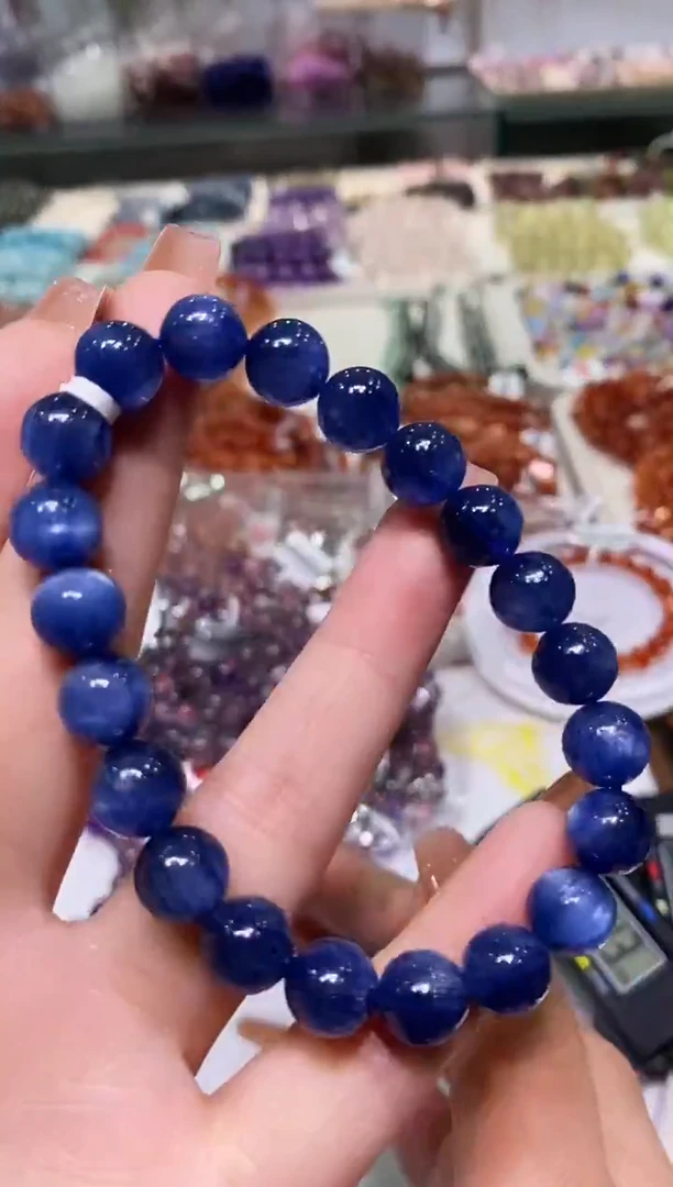 未镶嵌蓝晶石手串多样性发其一9.5+