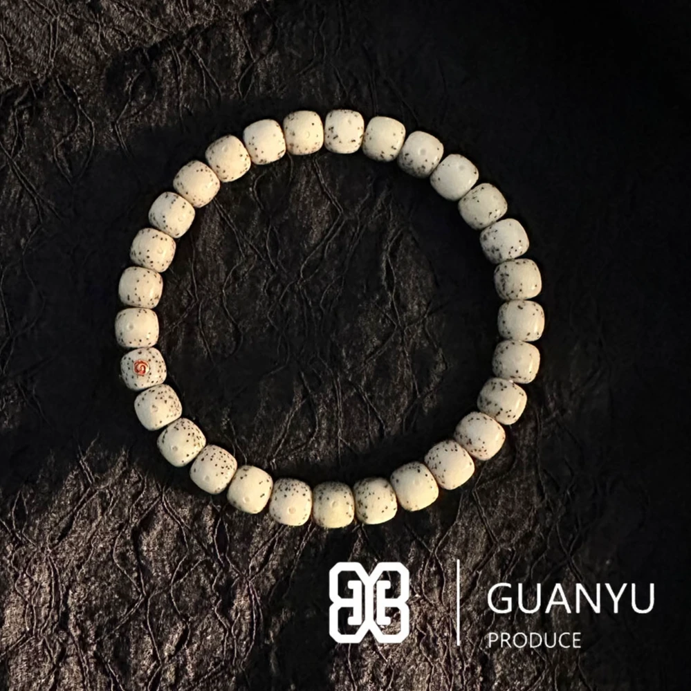 观御出品自在系列星月单圈海南星月菩提文玩手串石玉料超大月留白