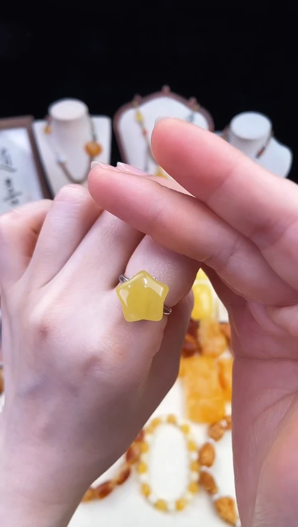 琥珀未镶嵌珠宝奇石柒月