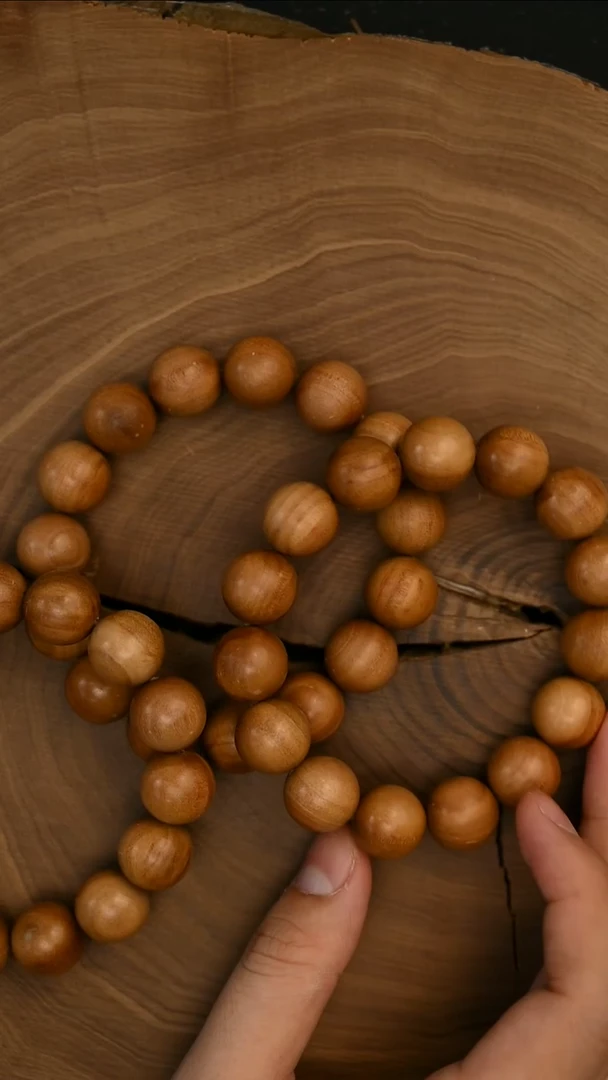 檀香木手串/手链树根料1.5顺 单圈多样性发其一-2号