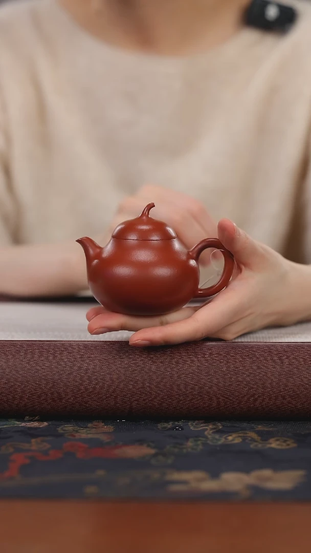 【闪购商品】紫砂茶壶lx大红袍 茄瓜 150cc