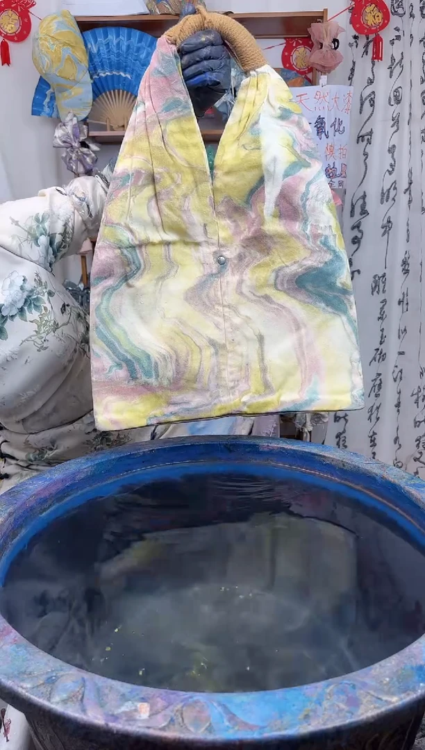 合金布艺风花月禅意包