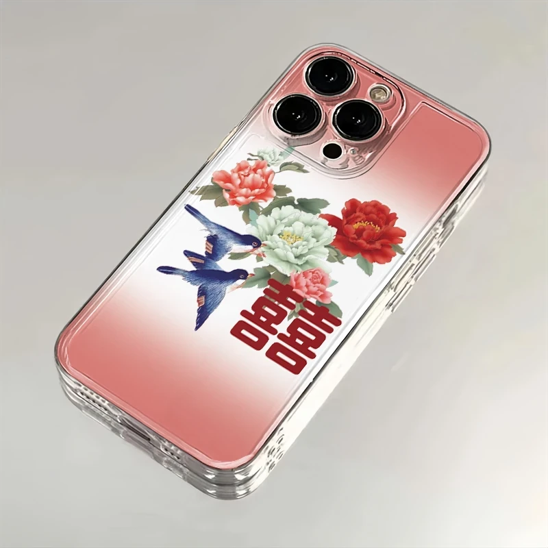 复古双喜适用苹果13手机壳软iphone16pro/15小米vivo华为oppo