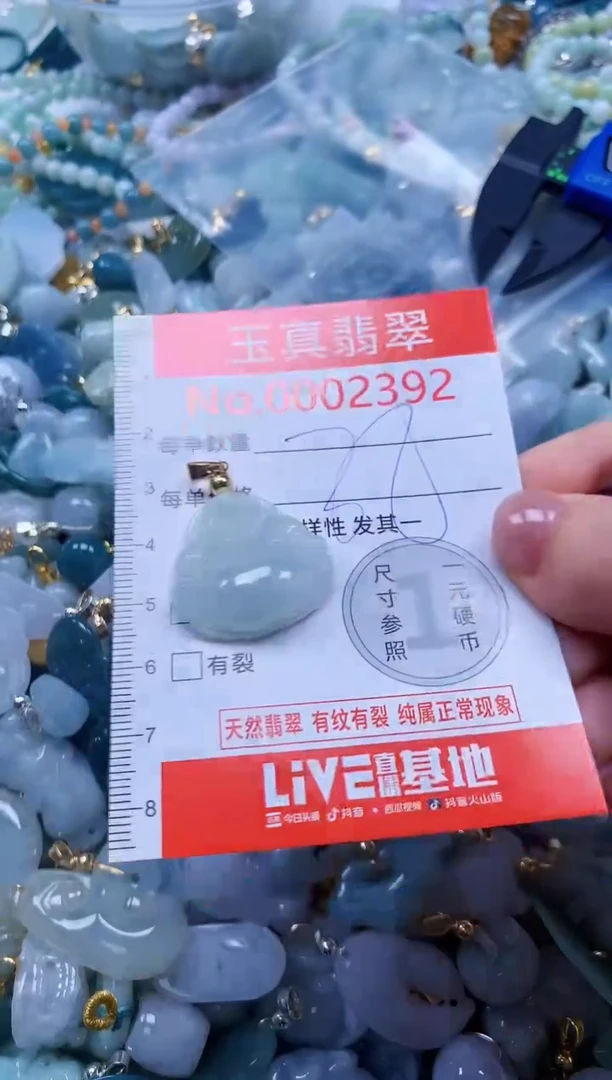 翡翠未镶嵌吊坠(不含链)2392