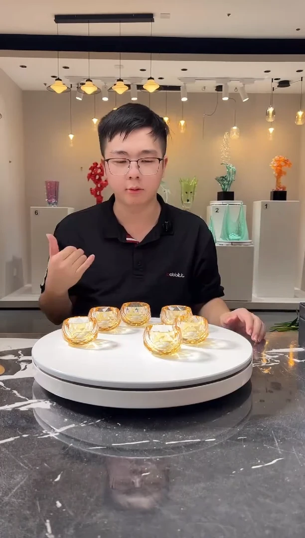 摆件巴比特美学 马卡龙金色茶杯