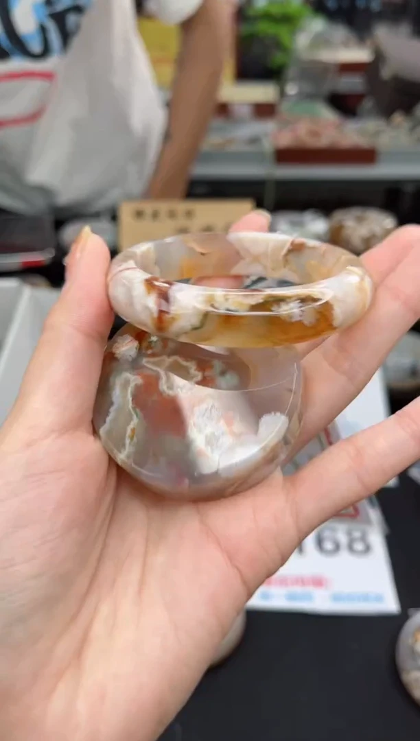 【闪购商品】石英质玉手镯未镶嵌54圈口（赠品镯心）1567104