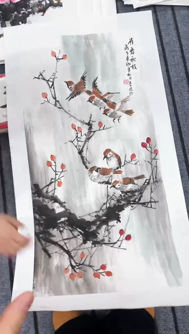 精品国画花鸟作品