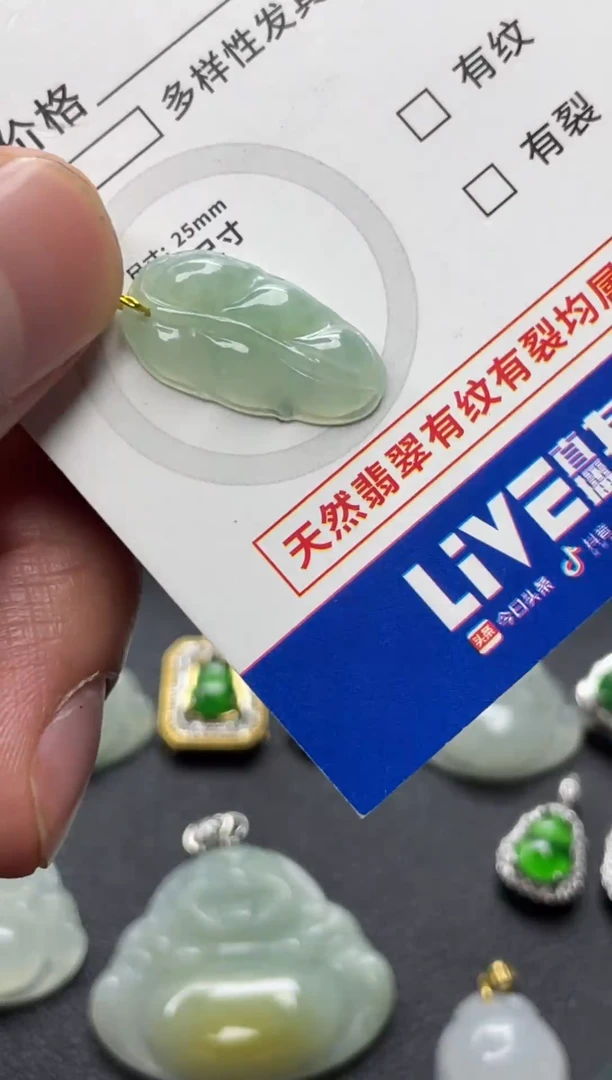 颈饰未镶嵌翡翠纯天然A货翡翠8